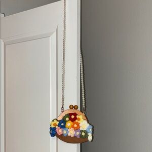 SHEIN Multicolor Floral Crochet Kids Crossbody Bag